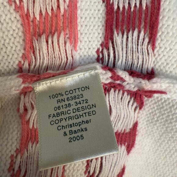 Christopher & Banks Vintage Women's Size S Dot Pattern Button Up Cardigan #3419 - Picture 3 of 7